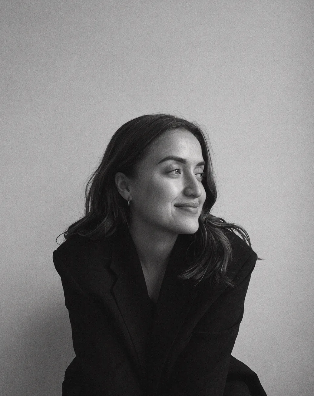 Portrait en noir et blanc de Blandine Laurency, fondatrice d’À Cœur Joie